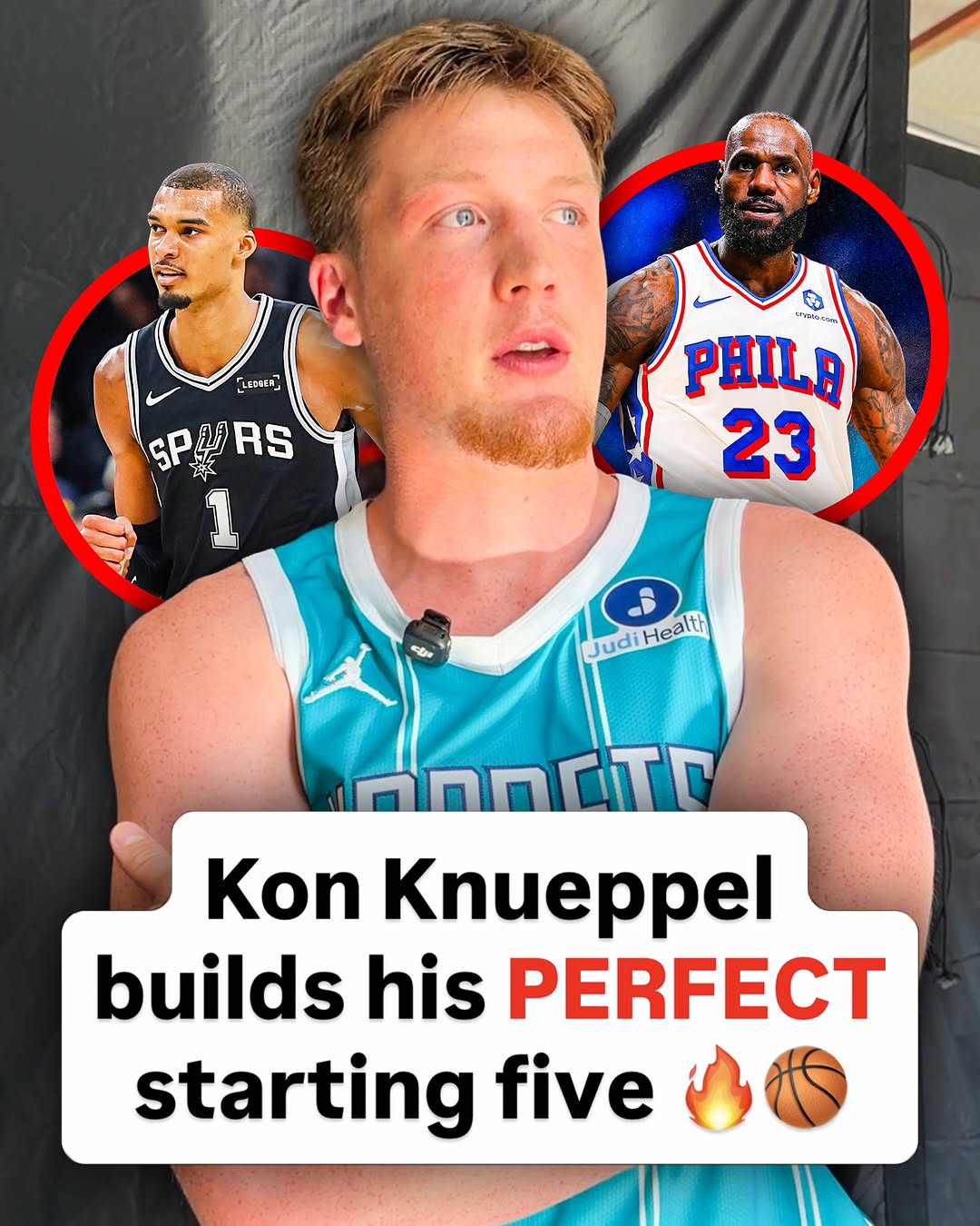 Kon Knueppel builds his all-time starting five... Is his squad going 82-0? 🤔