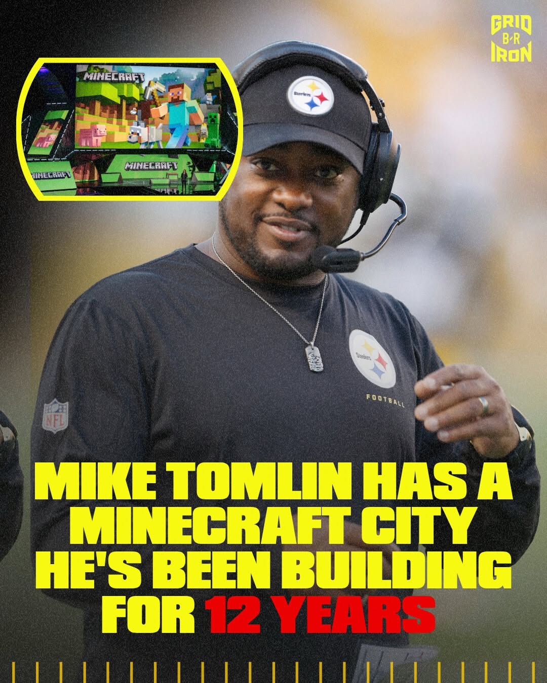 NO one knew this fact about Mike Tomlin… Huge Minecraft guy 😱 (via @todayshow)